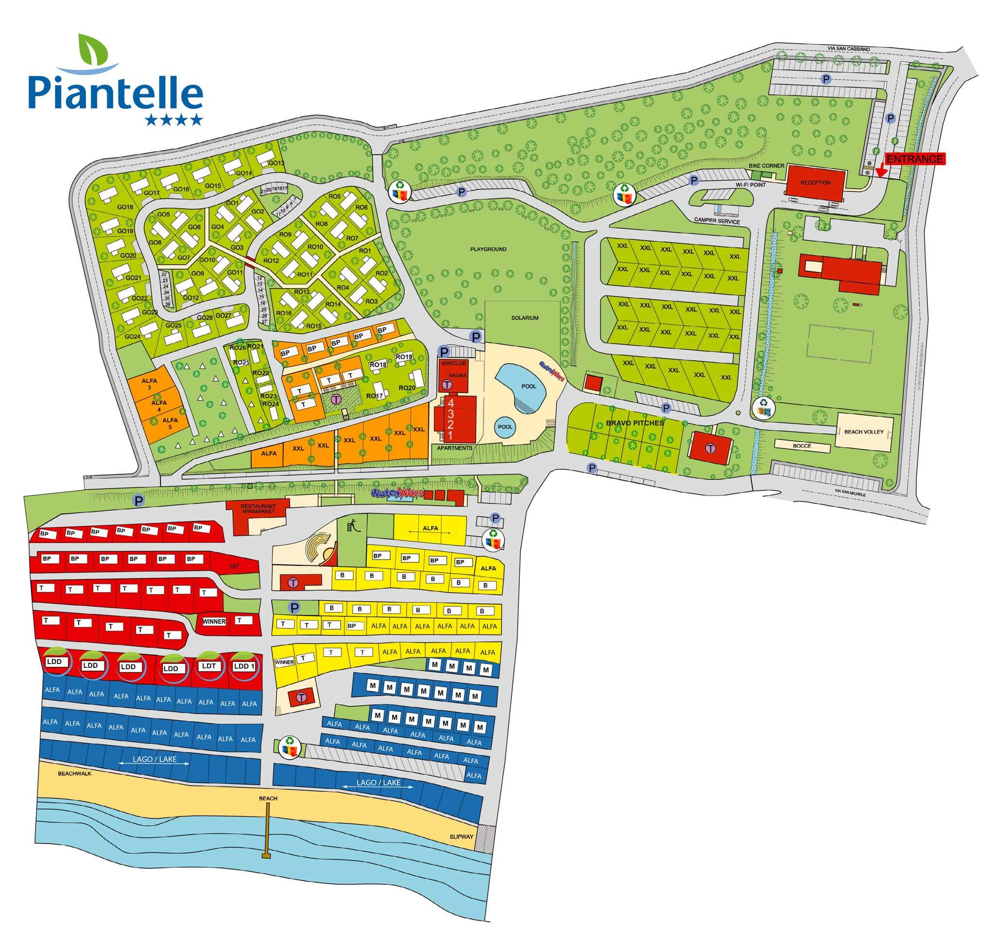 2020 Map Camping Village Piantelle